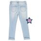 Girls &#40;7-12&#41; Blue Spice Destructed Roll Cuff Jeans - image 2