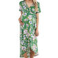 Womens Due Time Short Sleeve Side Tie Hem Maternity Dress - Green - image 3