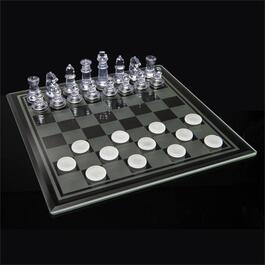 Spin Master Cardinal Classics Glass Board Chess & Checkers