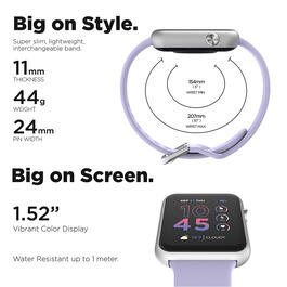 Adult Unisex iTouch Air 4 Lavender Smart Watch - TA4M01-B09