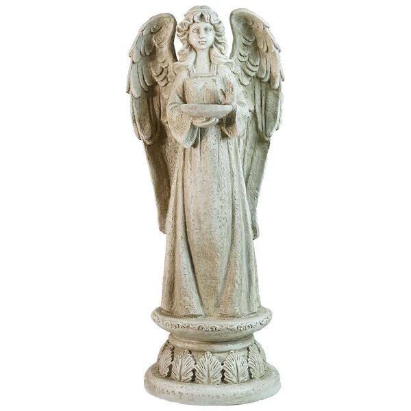 Northlight Angel Statue Bird Bath & Votive Candle Holder
