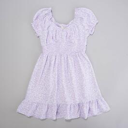 Girls &#40;7-16&#41; No Comment Smock Waist Ditzy Dress