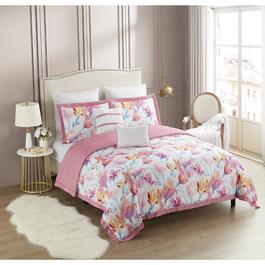Sweet Home Collection Melrose 7pc. Floral Bed In A Bag Comforter