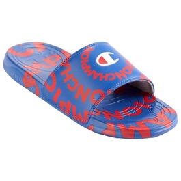 Mens Champion&#40;R&#41; AOP Swirl Mega Slide Sandals