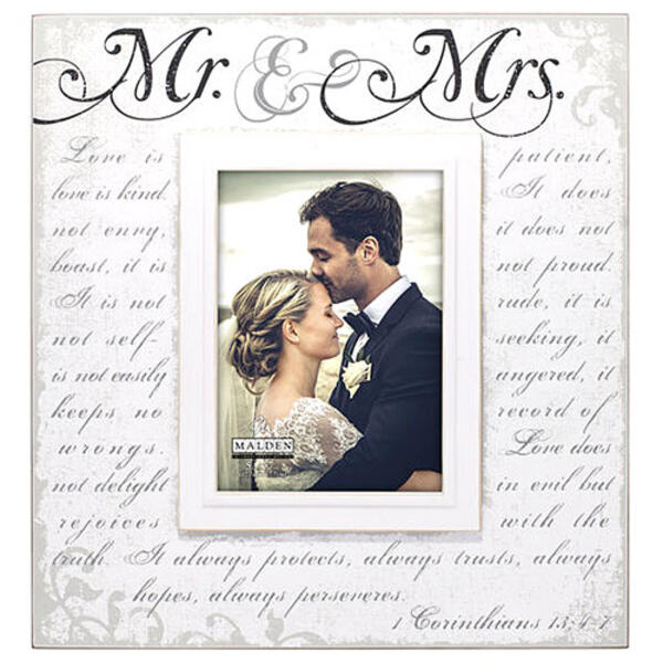 Malden Mr. & Mrs. Corinthian Script Frame - 5x7 - image 