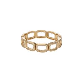 Gloria Vanderbilt Gold-Tone Rope Chain Link Stretch Bracelet