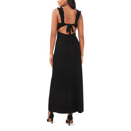 Womens MSK Sleeveless Ruched Strap Side Slit Maxi Dress