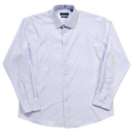 Mens Nautica Regular Fit Dress Shirt - White/Light Blue/Navy