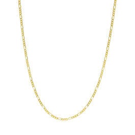 24in. Sterling Silver Figaro Chain Necklace