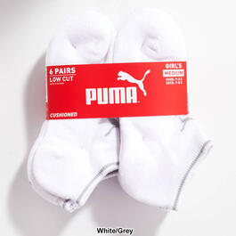 Girls Puma 6pk. Terry Low Cut Socks