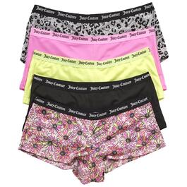 Juniors Juicy Couture 5pk. Micro Boyshort Panties JC8556-5PKBK