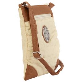 Stone Mountain Quilted Pancake Crossbody - Warm Sand