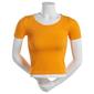 Juniors Eye Candy Core Fit Ribbed Tee - image 1