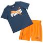 Toddler Boy Puma&#40;R&#41; Short Sleeve Tee & Mesh Shorts Set - image 1