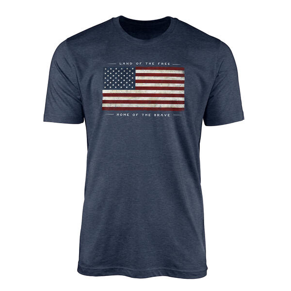 Mens Free & Brave Flag Short Sleeve T-Shirt - image 