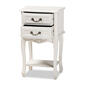 Baxton Studio Gabrielle French Country 2 Drawer Nightstand - image 2