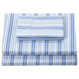Ashley Cooper Indigo Stripe Percale Sheet Set