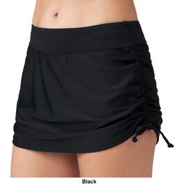 Plus Size Free Country Cinched Side Skirt Swim Bottoms