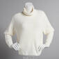 Juniors No Comment Chic Knit Drop Shoulder Turtleneck Sweater - image 3