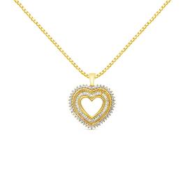 Haus of Brilliance 14kt. Gold 1.0ctw. Diamond Mini Heart Pendant