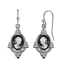 Signature 1928 Cameo Chandelier Earrings