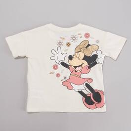 Toddler Girl Disney&#174; Minnie Mouse Flowers Top & Bike Shorts Set