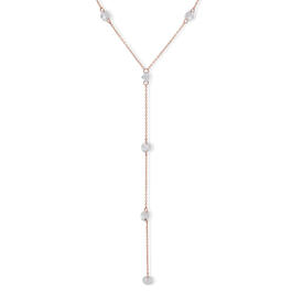 You're Invited Rose Gold Crystal Rivo Y-Necklace
