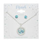 Mini March Birthstone Shaker Necklace and Stud Earring Set - image 2