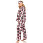 Plus Size White Mark 3pc. Pink Plaid Pajama Set - image 4