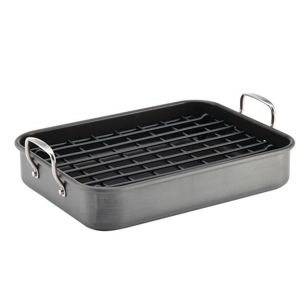 Rachael Ray Bakeware Hard-Anodized Nonstick Roaster - image 