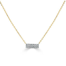 Diamond Classics&#40;tm&#41; 14kt. 1/4ctw. Gold Diamond Bar Pendant