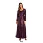 Womens R&M Richards Long-Sleeved Sequined Evening Gown - image 4