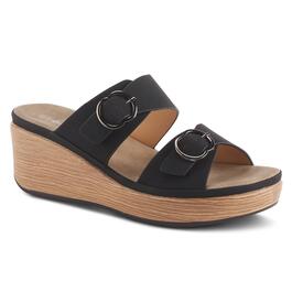 Womens Patrizia Shaniho Slide Wedge Sandals with Buckles