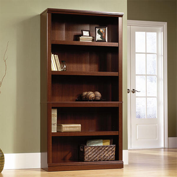 Sauder 5 Shelf Bookcase - Cherry - image 