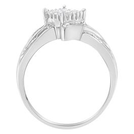 Endless Affection&#8482; White Gold 1/4ctw. Diamond Bypass Ring