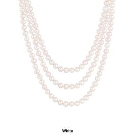 Splendid Pearls Endless 80&quot; Freshwater Pearl Necklace