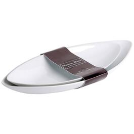 Home Essentials Oval Point Serving Bowls - Set of 2
