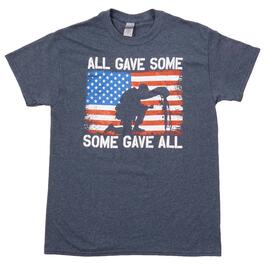 Mens Patriotic All Gave Some Military Graphic T-Shirt