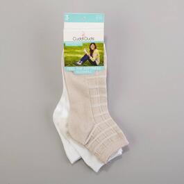 Womens Cuddl Duds&#40;R&#41; 3pk. Textured Ankle Super Soft Socks