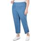 Plus Size Ruby Rd. Patio Party Embroidered Pull On Ankle Pants - image 3