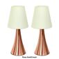 Simple Designs Valencia Touch Table Lamp Set w/Shade-Set of 2 - image 9