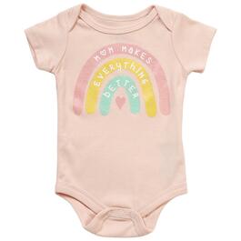 Baby Girl &#40;3-9M&#41; Babies with Attitude Rainbow Heart Bodysuit