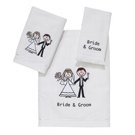 Avanti Linens Bride &amp; Groom Towel Collection