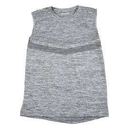 Mens Cougar&#40;R&#41; Sport Sleeveless Printed Chest T-Shirt - Marled Grey