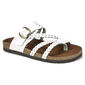 Womens White Mountain Hayleigh Comfort Braided Footbed Sandals - image 1