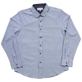 Thomas Sterling Geometric Long Sleeve Dress Shirt