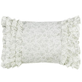 Laura Ashley(R) Harper Ruffled Breakfast Decorative Pillow - 14x20