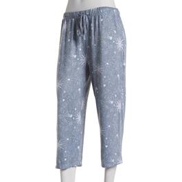 Womens Jaclyn Sparkle Burst Celestial Capris Pajama Pants
