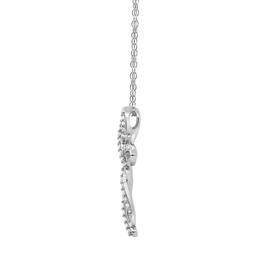 Diamond Classics&#8482; Sterling Silver Diamond Cross Pendant Necklace