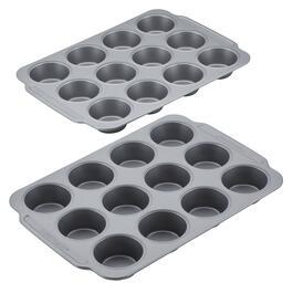 Farberware&#40;R&#41; Non-Stick Bakeware Double Batch Muffin & Cupcake Pan